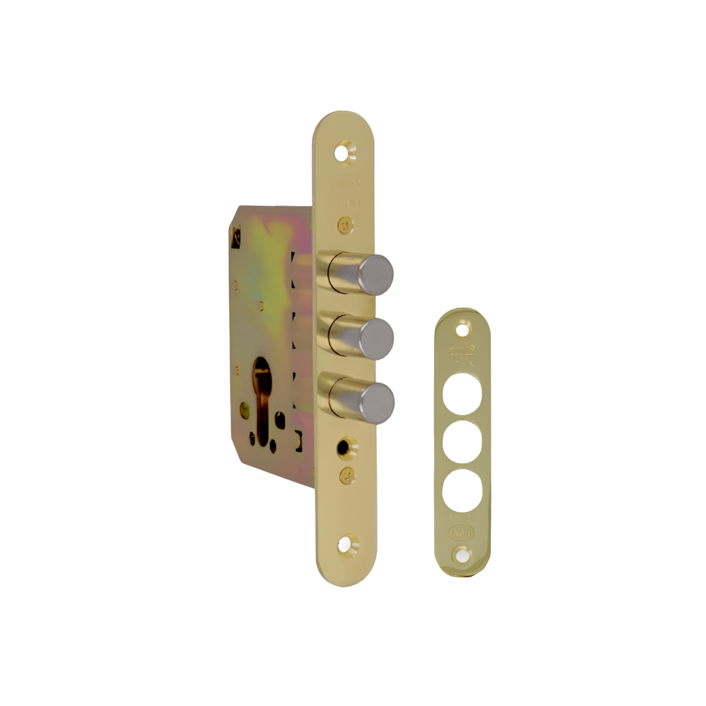 MORTISE LOCK 103-50 BRASS PLATED