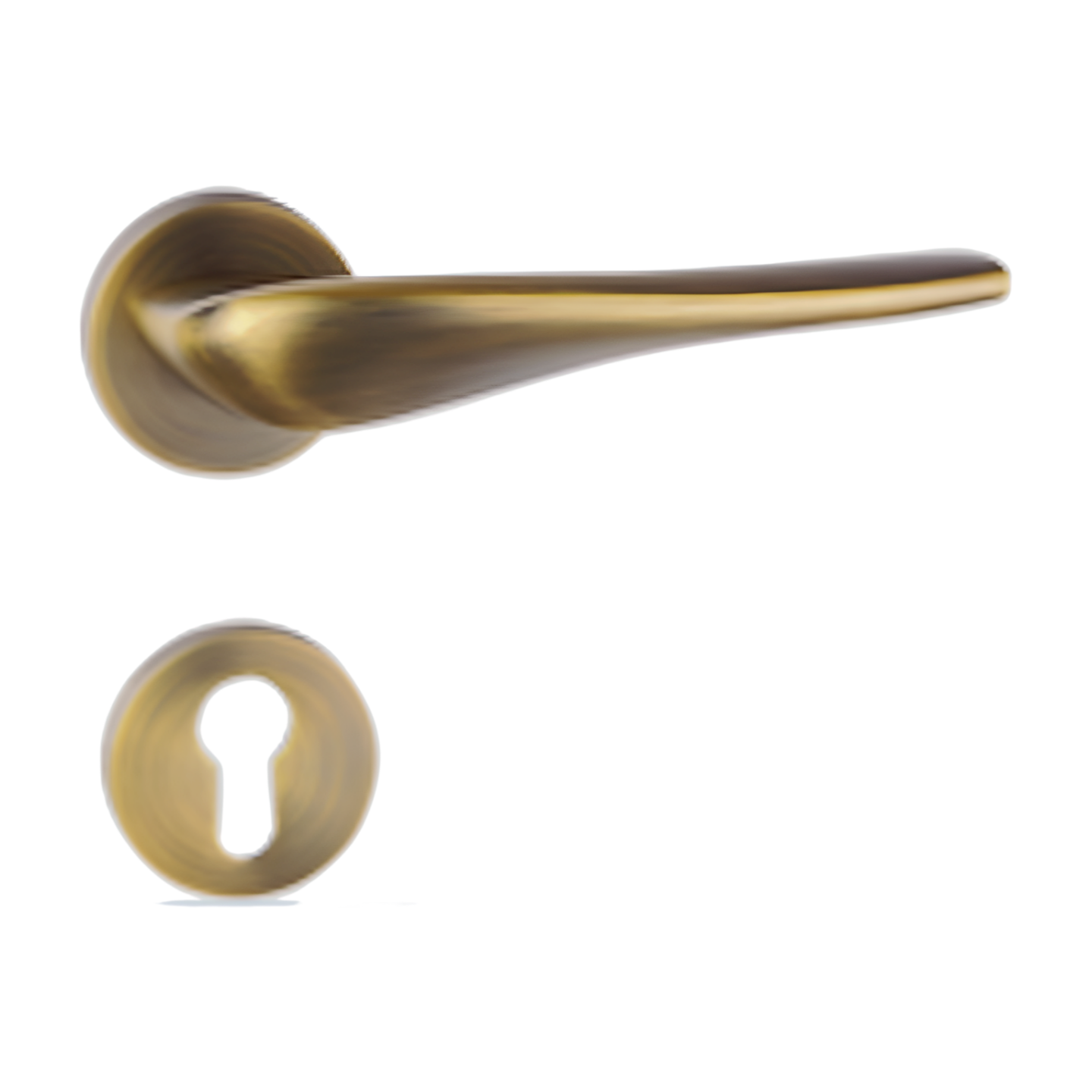 Modern Passage Rosette Door Handle